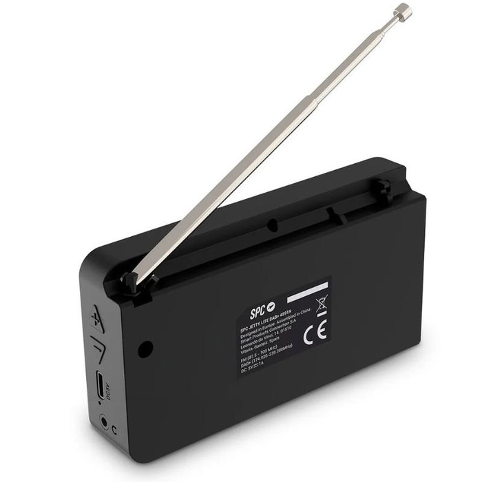SPC Radio Portátil Jetty Lite DAB+ Negra SPC Radio Portátil Jetty Lite DAB+ Negra